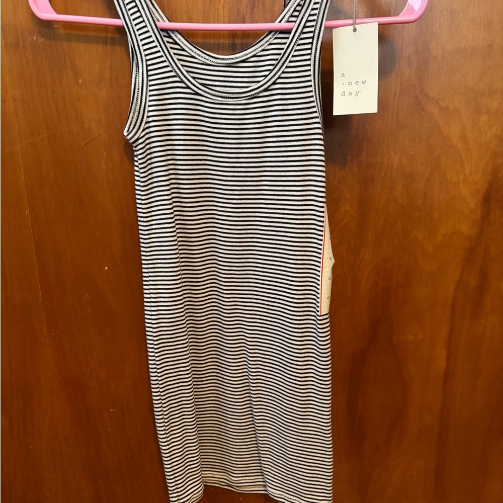 Black and White Striped Top